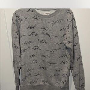 Sugarhill Brighton grey with blue dinosaurs sweatshirt Size 12 from Modcloth